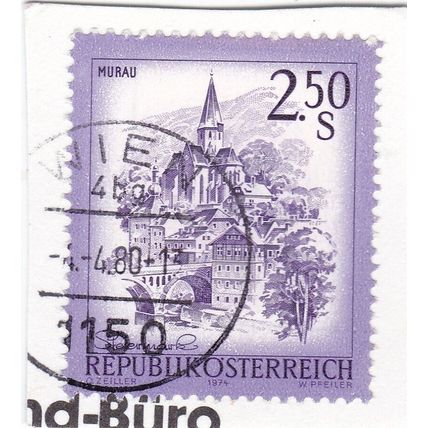 Wien cancel Austria 1980 on Murau 2.5s VGC