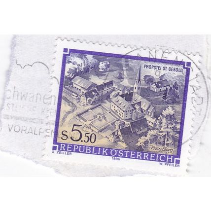 Schwanenstadt cancel Austria 1986 on Propstei St Gerold 5.5s VGC