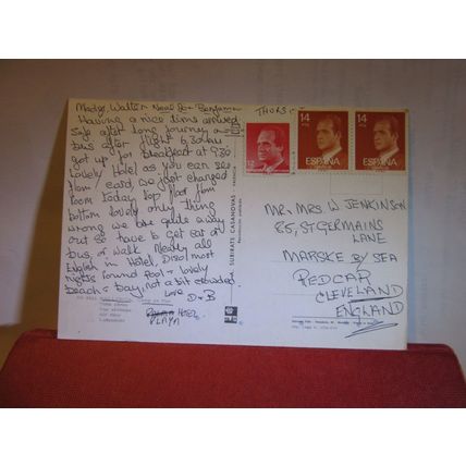 AERIAL VIEW, HOTEL PLAYA, CAMP DE MAR, MALLORCA, SPAIN .used postcard #