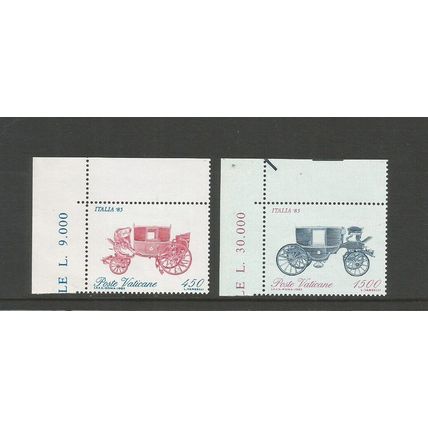 Vatican City 1985 International Stamp Exhibition, Rome UMM Set SG 843 / 844