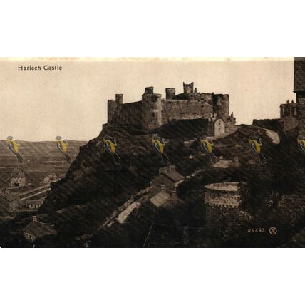 Harlech Castle, Wales, 06693 Valentines Series, Postcard