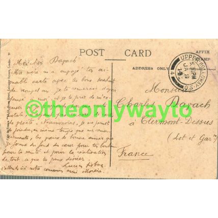London, The Horseguard's Parade, Coin de France Postcard, 1914