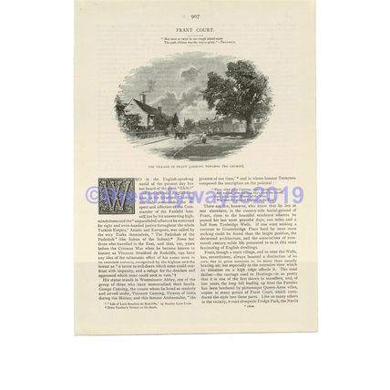 Village of Frant (View to Church), Sussex, Book Illustration (Print), c1893