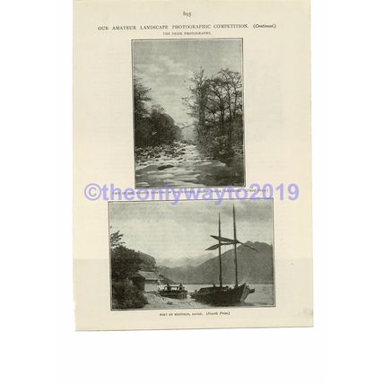 Bolton Woods, Yorks & Menthon (Menton) Savoy, Book Illustration (Print), c1893