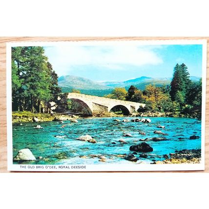 POSTCARD: ROYAL DEESIDE - THE OLD BRIG O'DEE: 1980's