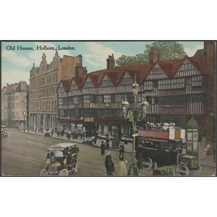 Old Houses, Holborn, London, c.1910s - Postcard