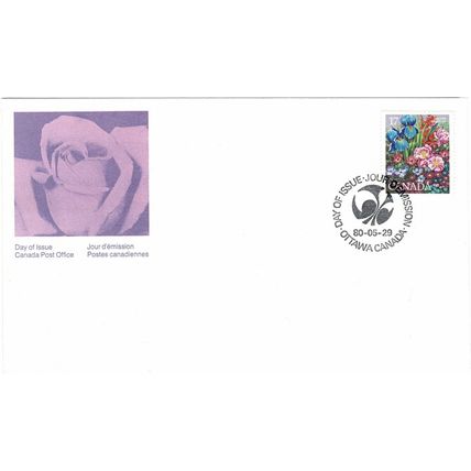 CANADA 1980 INTERNATIONAL FLOWER SHOW MONTREAL FIRST DAY COVER OTTAWA