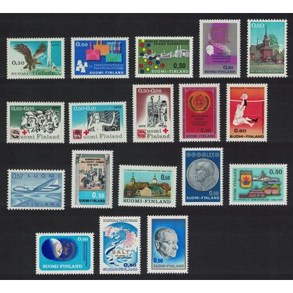 Finland Eagle Bird Aviation Church 1970 Year Collection COMPLETE 1970 MNH