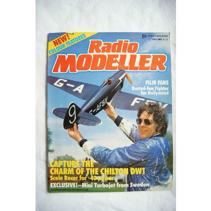 1986 Radio Modeller Magazine - July + plans of Dotterel Soarer