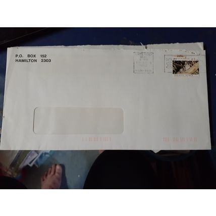 commercial envelope postally used hunter region mc postmark