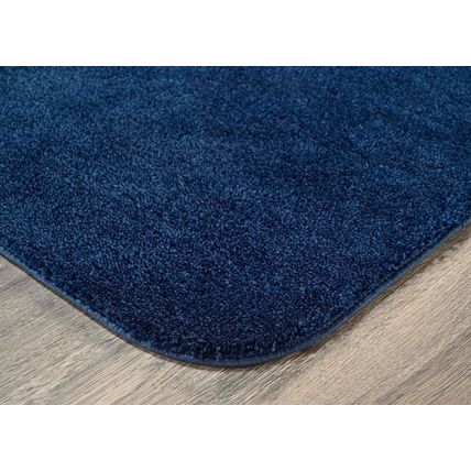 Garland Rug Traditional Nylon Washable Navy 4 Piece Set - Lid, Contour, 2 Bath R