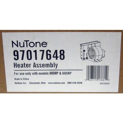 Nutone S97017648 Heater Motor Assembly
