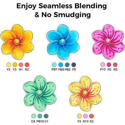 Ohuhu Alcohol Brush Markers 168-Color Art Marker Set Double Tipped Alcohol-Based