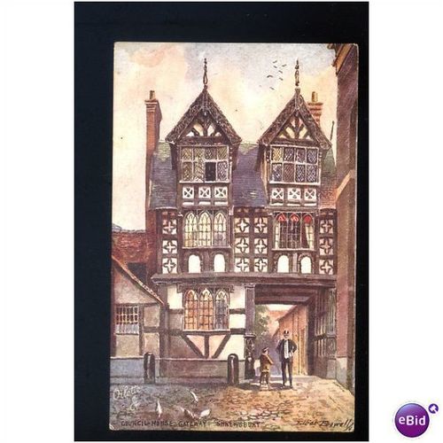 Shropshire SHREWSBURY Council House GatewayTuck Oilette Postcard (7695)