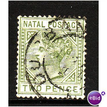 Natal 1889 SG 107 2d olive green fine used