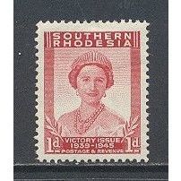SouthernRhodesia.SG64 1d Queen Elizabeth.Mounted Mint.May2015b