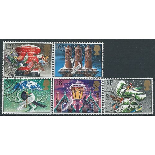 1983 Christmas Set SG1231-1235 Very Fine Used..