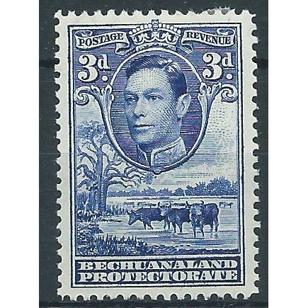 Bechuanaland 1938 SG122 3d Deep Ultramarine Mounted Mint.. .