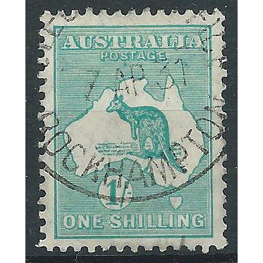 Australia 1913 SG11 1/- Emerald Fine Used . ..