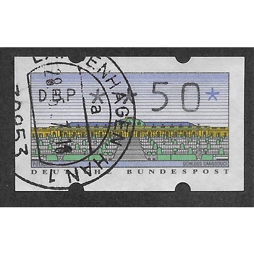 GER 50pf 'DEUTSCHE BUNDESPOST' MACHINE LABEL (EBID59-009)