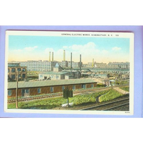 New York Schenectady General Electric Works View Large Factory Complex w/T~243