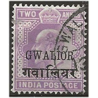Gwalior (ICS) 1905 SG50A 2a Pale Violet Good/Fine Used . .. .