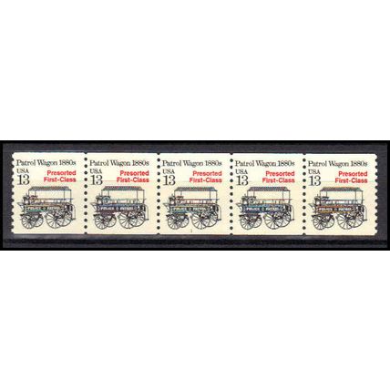 2258 13c Police Wagon Fine MNH Dry Gum PNC 1/5 X3184