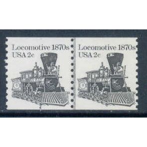 1897A 2c Locomotive Fine MNH Dry Gum CNP Left 4 W0454