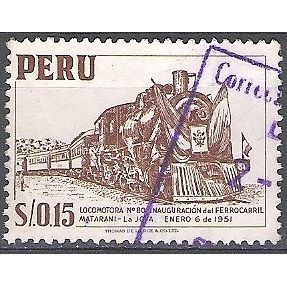 Peru 1952 Michel 520 O Cote (2005) 0.20 Euro Voie ferrée Matarani - La Joya