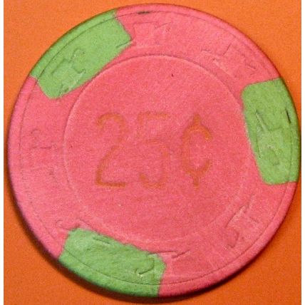 Macon County. 25¢ Vintage Casino Chip. Bakersfield, CA. Q36.