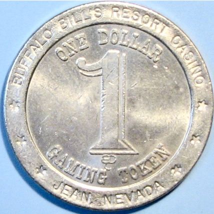 Buffalo Bill's. $1 Casino Token. Jean, NV. R77.