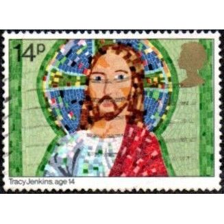 1981 Christmas, Children's Pictures, 14p Value. Jesus Christ. Fine Used