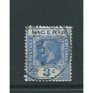 nigeria stamp george v sg23 sg 23 bright blue