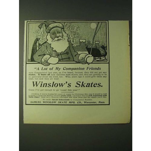 1900 Winslow Skates Ad - A lot of my companion friends