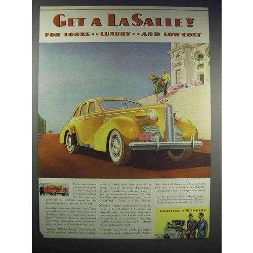 1938 Cadillac LaSalle 4-Door Touring Sedan Ad