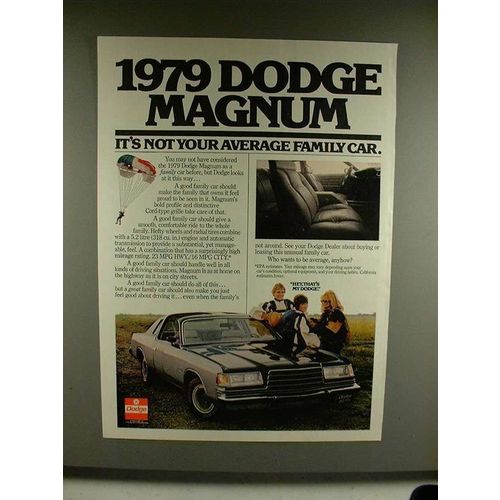 1979 Dodge Magnum Ad - Not Your Average Family Car