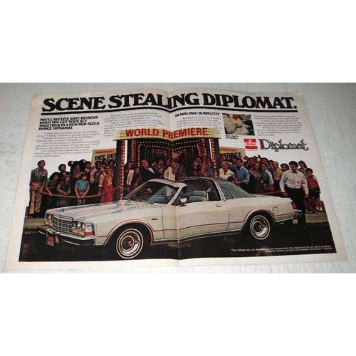 1979 Dodge Diplomat Ad - Scene Stealing Diplomat
