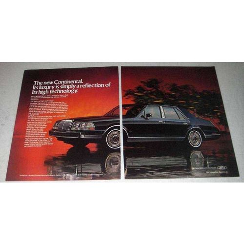 1984 Lincoln Continental Ad - High Technology