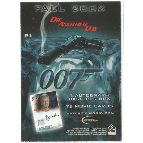 James Bond Die Another Day Promo Trading Card P1 from Rittenhouse Archives