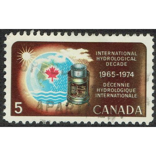 Canada 1968 International Hydrological Decade 5c Multicoloured WFP SG623a GU