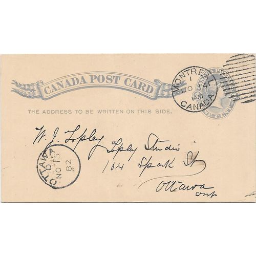 Montreal Quebec grid cancel, 1882, to Ottawa,