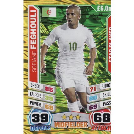 Match Attax World Cup 2014 1 Sofiane Feghouli Algeria Star Player