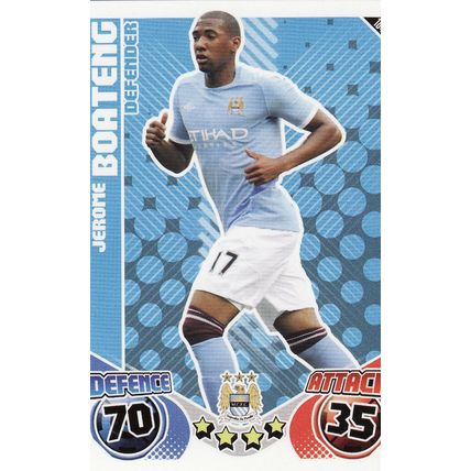 Match Attax 2010/2011 184 Jerome Boateng Manchester City
