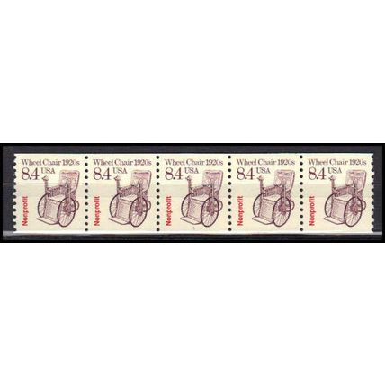 2256 8.4c Wheel Chair Very Fine MNH Dry Gum PNC 1/5 X3020