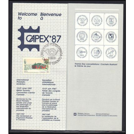 Passport for 87-06-13 Canada Stamp CAPEX '87 Box0142