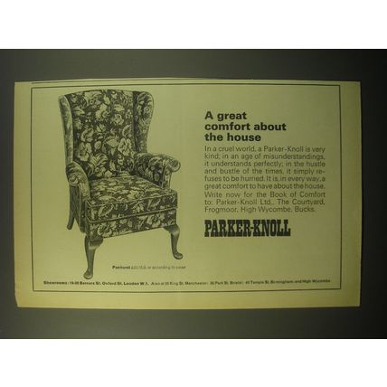1965 Parker-Knoll Penhurst Chair Ad - A great comfort about the house