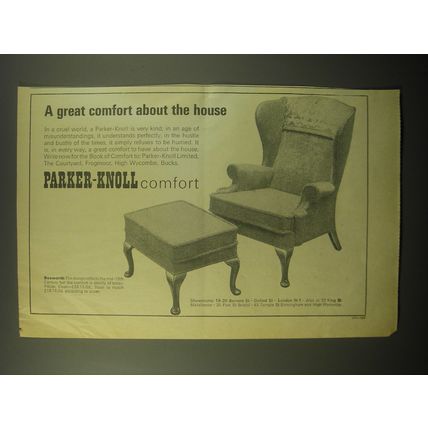 1965 Parker-Knoll Bosworth chair and stool Ad - A great comfort about the house