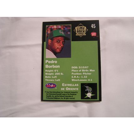 Pedro Borbon 1993 Lime Rock Winter League GOLD NO. 45