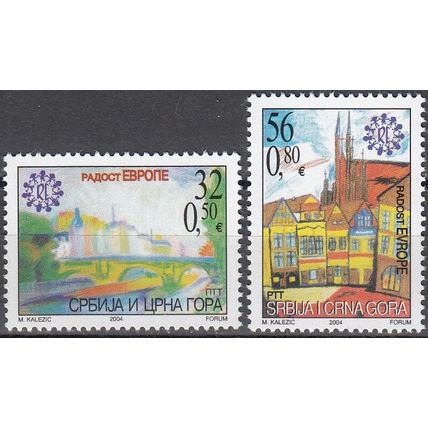 Srbija i Crna Gora 2004 Michel 3215 - 3216 Neuf ** Cote (2006) 2.60 Euro Dessins