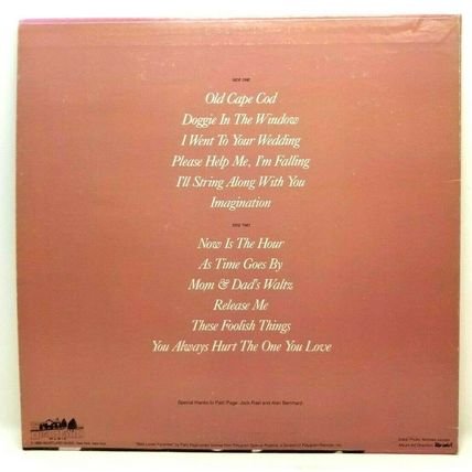 Patti Page Best Loved Favorites 1986 LP Vinyl Record (P6)